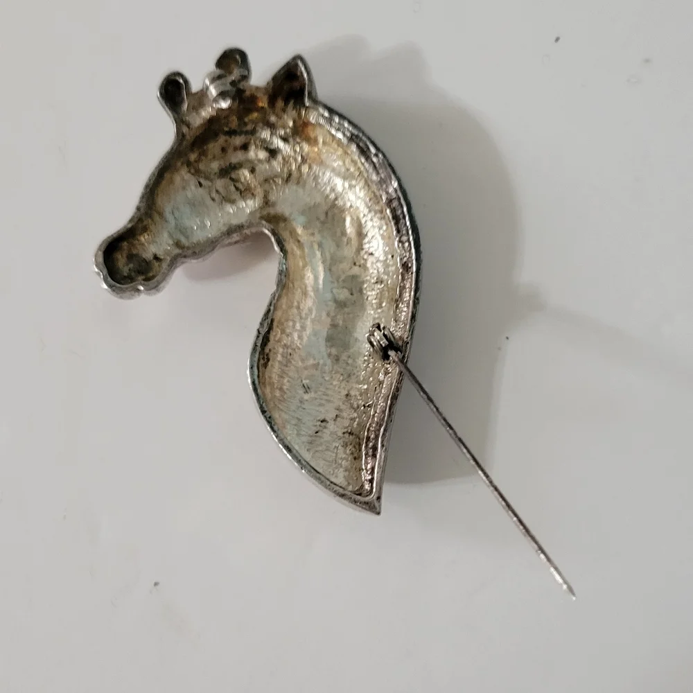 Giraffe Brooch Sterling Silver Tested